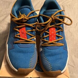 Kids blue woody adidas shoes